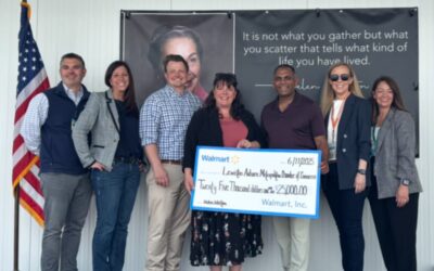 25,000 Donation from Walmart DC #7014